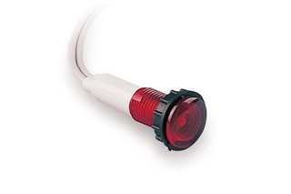S Serisi Plastik LED'li 230V AC Kırmızı 10 mm Sinyal